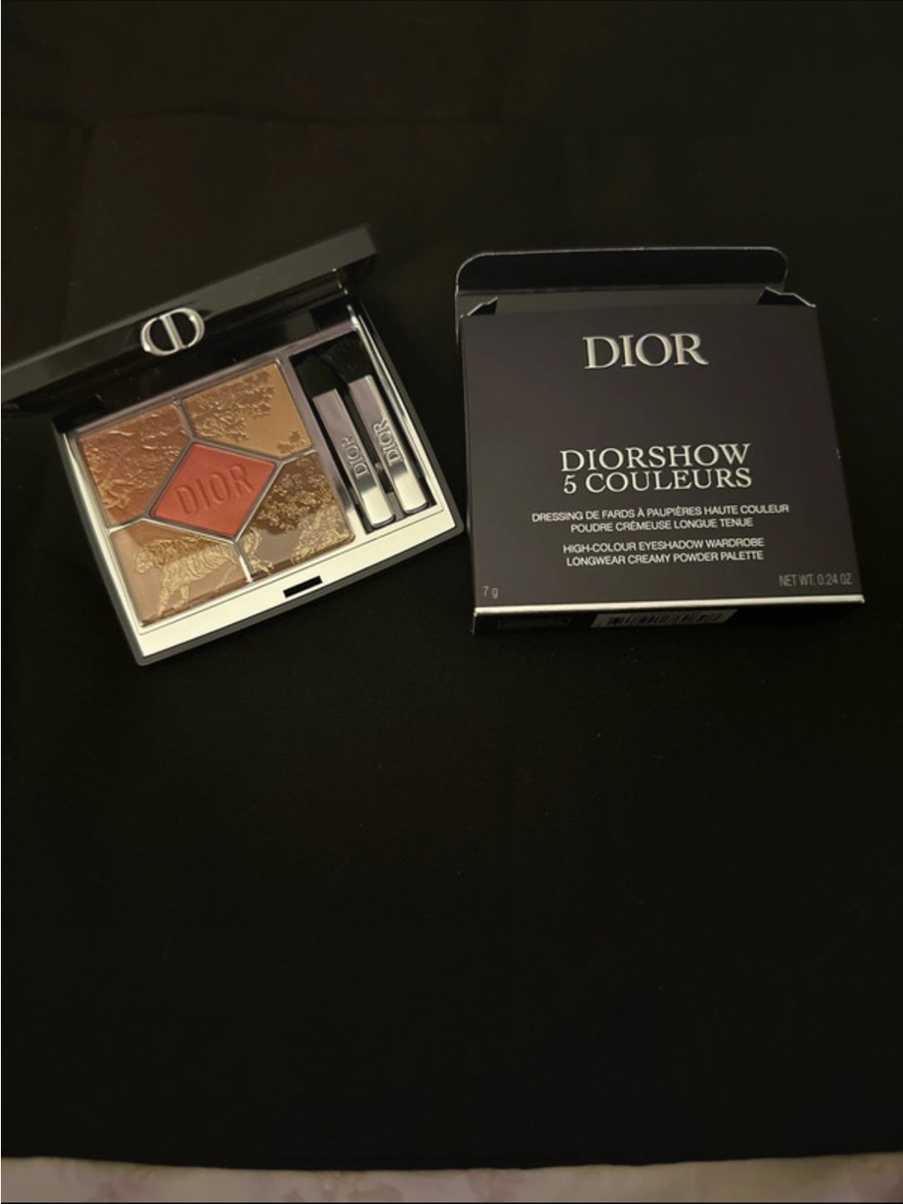 Dior 5-Color Eyeshadow Palette — Bronze, Gold, Tan & Warm Red Shades
